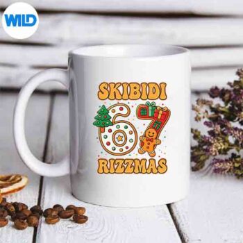 Skibidi67RizzmasSixSevenMemeChristmasGirlsmug