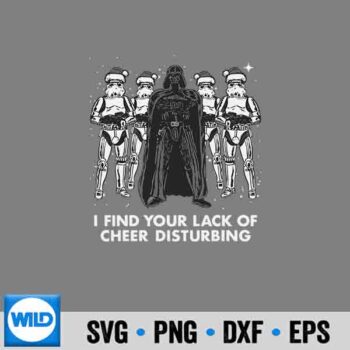 Vader Christmas SVG, Star Wars Vader Trooper Lack Cheer Christmas SVG