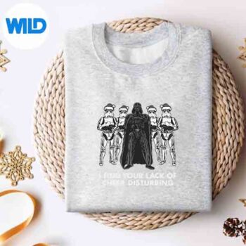 Alternative view of Vader Christmas SVG, Star Wars Vader Trooper Lack Cheer Christmas SVG