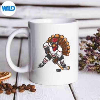 ThanksgivingIceHockeyPlayerTurkeyFallmug