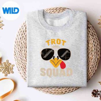 Thanksgiving Turkey Trot Squad 2025 Trot Race Silhouette SVG PNG Cut File 5 ThanksgivingTurkeyTrotSquad2025TrotRacesweater