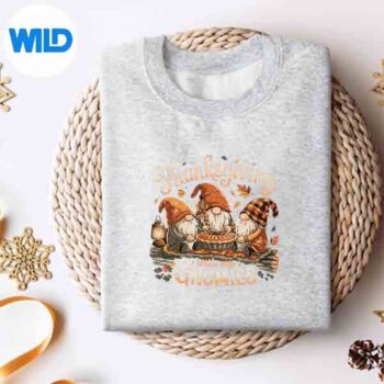 ThanksgivingWithMyGnomiesFallAutumnGnomeFamilysweater