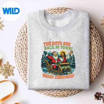 TheAreBackInTownMerryChristmassweater