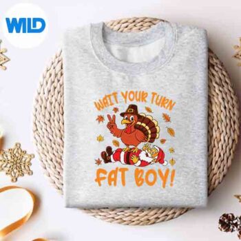 WaitYourTurnFatThanksgivingTurkeySantasweater