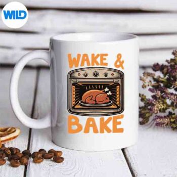 WakeAndBakeTurkeyDayThanksgivingDinnerFamilymug