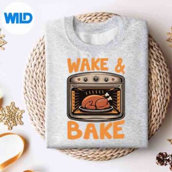WakeAndBakeTurkeyDayThanksgivingDinnerFamilysweater