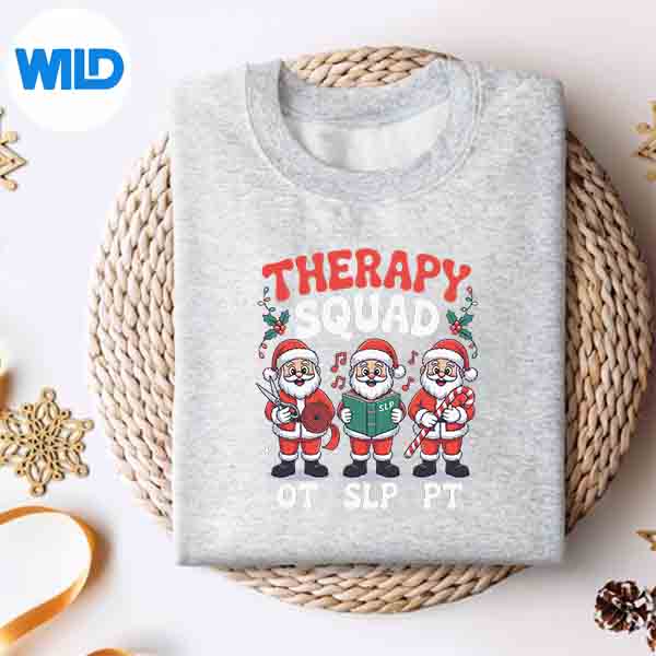 SLP OT PT Xmas Squad SVG, Christmas Squad Slp Ot Pt Santa Claus ...