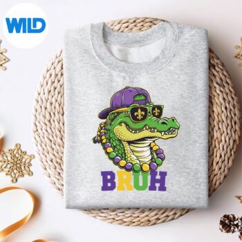 MardigatorAlligatorBruhMardiGrasCostumesweater