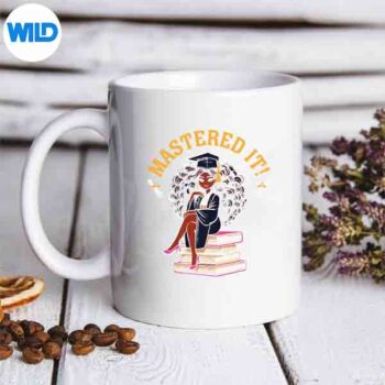 MasteredItBlackGirlMasterDegreeGraduationmug