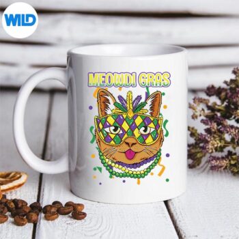 MeowdiGrasMardiGrasCatLoverNewOrleansLouisianamug