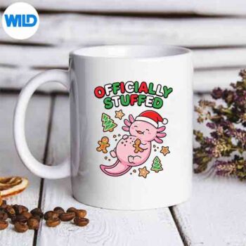 OfficiallyStuffedAxolotlChristmasFoodHumormug