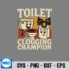 RetroBathroomToiletCloggingChampMemeDadPoop