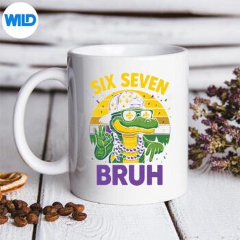 RetroSixSevenBruhMardiGrasAlligator67Mememug