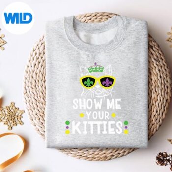 ShowMeYourKittiesMardiGrasNaughtyMardiGrassweater