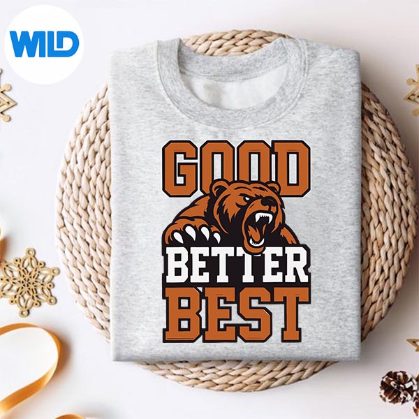 Chicago Bears SVG, Good Better Best Never Let It Rest Till Your Good ...