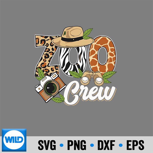 Zoo Crew SVG, Zoo Crew Safari Animals Wildlife Animal Wild Field Trip SVG
